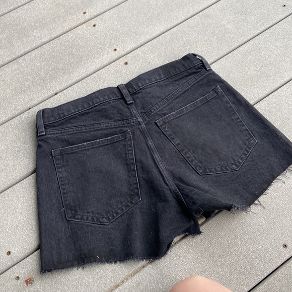 NWT Abercrombie & Fitch Black High Rise Mom Shorts - Picture 4 of 5